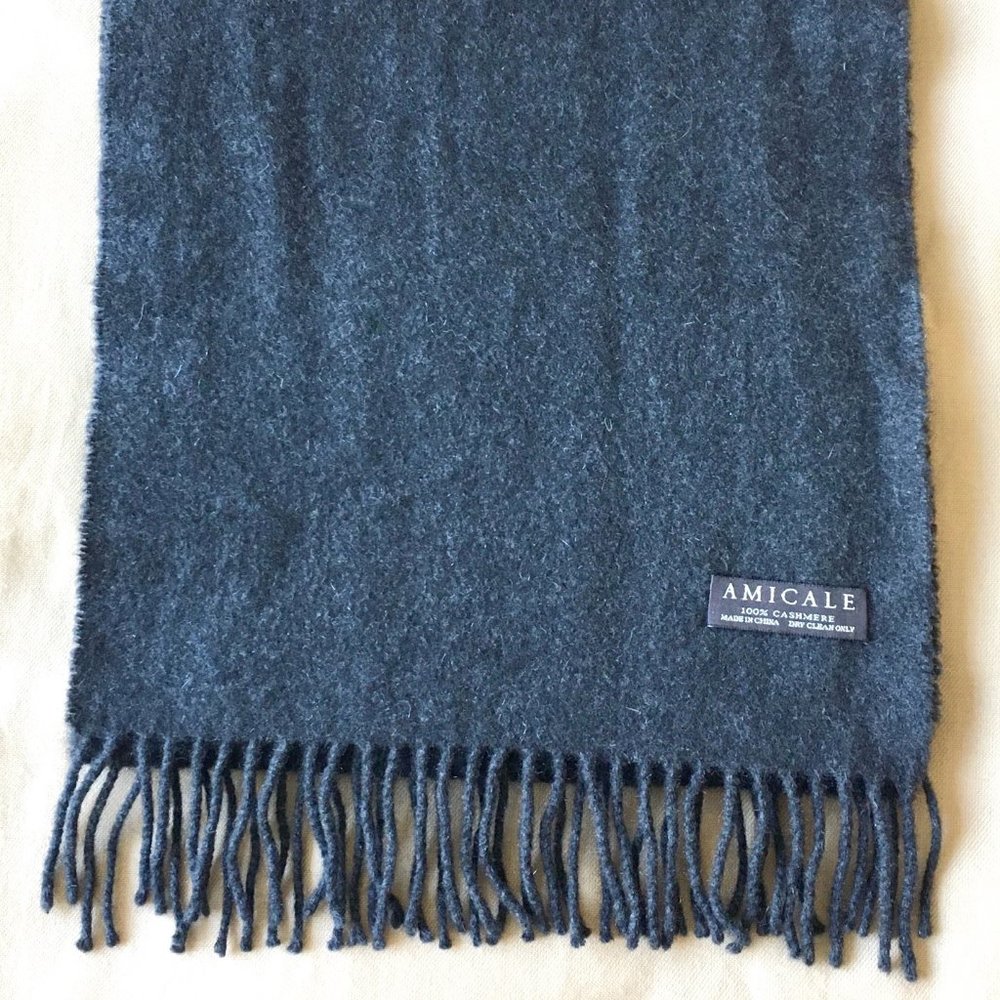 Amicale Super Soft Lightweight Solid Grey Cashmer… - image 3